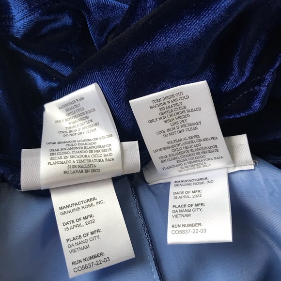 Jona Michelle Blue 2 Pc Fit & Flare Fancy Tulle Dress w/shrug Girl's Size 12 - Picture 11 of 11